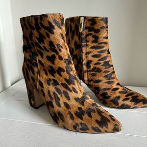 Sam Edelman Leopard Print Booty (Size 7)